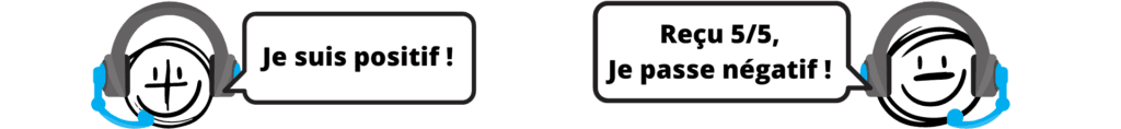 représente la communication instantanée entre deux particules intriquées.